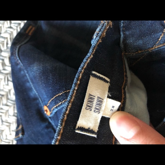 Madewell Skinny Jeans, dark wash - Picture 3 of 4